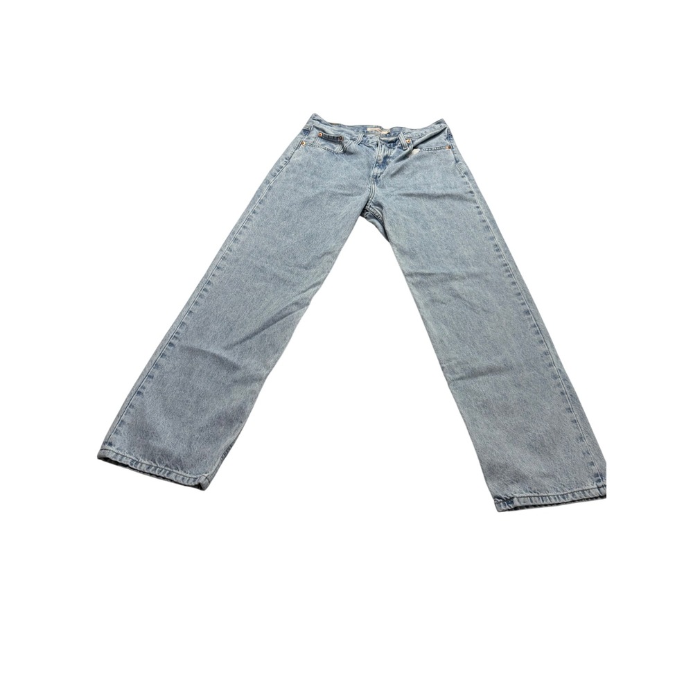 Levi's Low Pro Straight Jeans Light Wash Blue Denim Women's Size 30